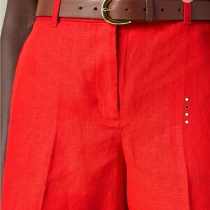 J. Crew 3 inch Harbor Short in Red Linen